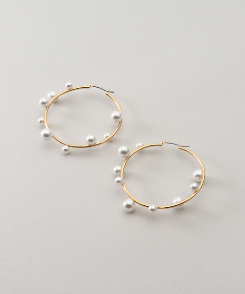 【専用】ステラハリウッド　シェルパールフープピアス♡ シェルパールフープピアス | STELLAR HOLLYWOOD-ステラハリウッド