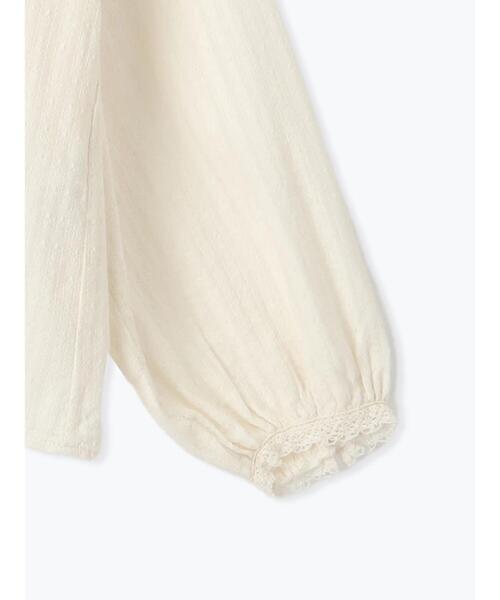 Samansa Mos2（サマンサ モスモス）の「ドビーストライプレースフリルブラウス（シャツ/ブラウス・レディース・ブルー/オフホワイト/レッド/ブラック・F）」の19枚目の写真