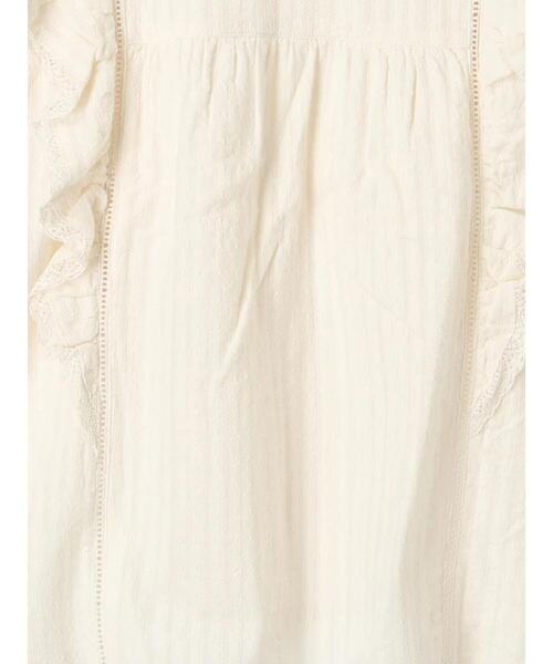 Samansa Mos2（サマンサ モスモス）の「ドビーストライプレースフリルブラウス（シャツ/ブラウス・レディース・ブルー/オフホワイト/レッド/ブラック・F）」の22枚目の写真