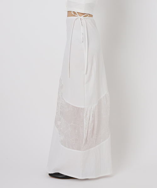 Charles Chaton（シャルルシャトン）の「river flow skirt（スカート・レディース・ブラック/ホワイト・34/36）」の17枚目の写真