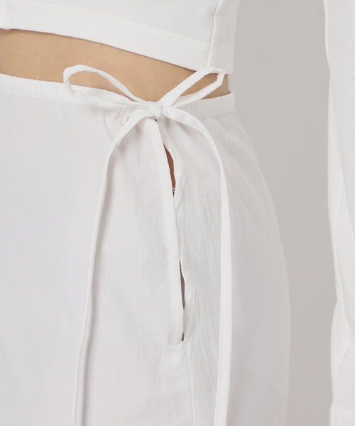 Charles Chaton（シャルルシャトン）の「river flow skirt（スカート・レディース・ブラック/ホワイト・34/36）」の7枚目の写真