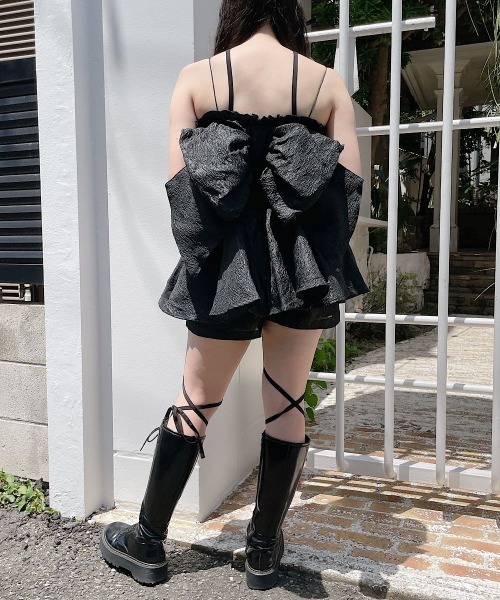 PAIN(ペイン)の「ジャガードフレアショートパンツ(その他パンツ・レディース・ホワイト/ブラック/ピンク・FREE)」の7枚目の写真