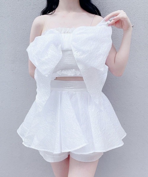 PAIN(ペイン)の「ジャガードフレアショートパンツ(その他パンツ・レディース・ホワイト/ブラック/ピンク・FREE)」の11枚目の写真