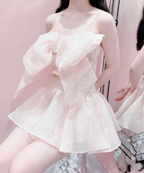 PAIN(ペイン)の「ジャガードフレアショートパンツ(その他パンツ・レディース・ホワイト/ブラック/ピンク・FREE)」の12枚目の写真