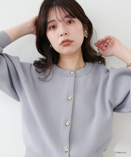 miffy style限定 ニットカーディガン gray miffy style限定 ニットカーディガン gray