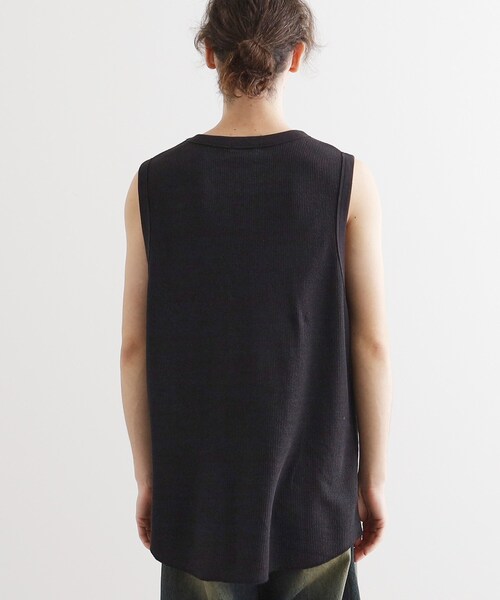 tk.TAKEO KIKUCHI（ティーケータケオキクチ）の「ワッフルノースリーブタンクトップ（タンクトップ・メンズ・ホワイト/ブラック・03/02/01）」の14枚目の写真