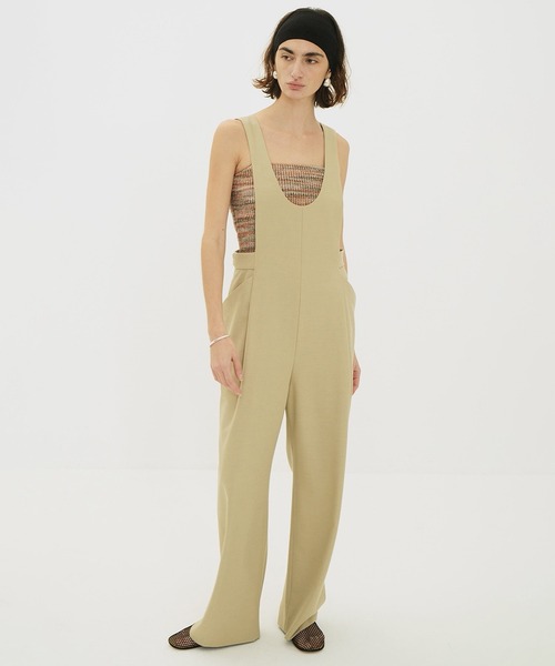 CLANE（クラネ）の「MIX BORDER SIDE HOLE KNIT TOPS（キャミソール・レディース・ブルー/オレンジ・1/2）」の7枚目の写真