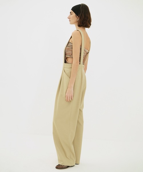 CLANE（クラネ）の「MIX BORDER SIDE HOLE KNIT TOPS（キャミソール・レディース・ブルー/オレンジ・1/2）」の8枚目の写真