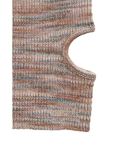 セール】MIX BORDER SIDE HOLE KNIT TOPS（キャミソール