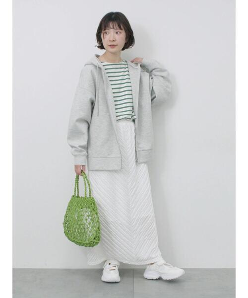 Samansa Mos2 blue（サマンサモスモスブルー）の「合皮マクラメバッグ（ハンドバッグ・レディース・ホワイト/グリーン/ブラック・F）」の15枚目の写真