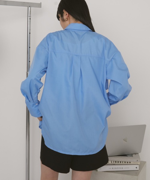 Auntie Rosa（アンティローザ）の「【KICO direction item】アソートフリルシャツ（シャツ/ブラウス・レディース・ブルー/ブルー系その他・FREE）」の6枚目の写真