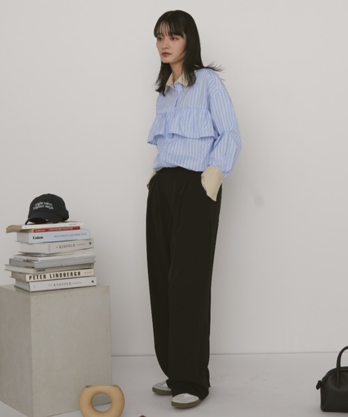 Auntie Rosa（アンティローザ）の「【KICO direction item】アソートフリルシャツ（シャツ/ブラウス・レディース・ブルー/ブルー系その他・FREE）」の22枚目の写真