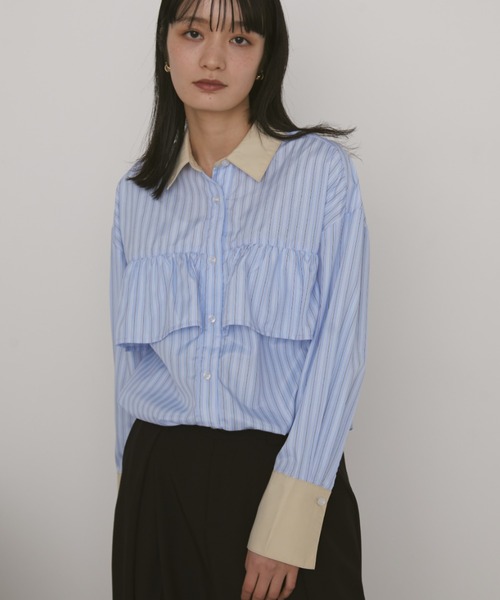 Auntie Rosa（アンティローザ）の「【KICO direction item】アソートフリルシャツ（シャツ/ブラウス・レディース・ブルー/ブルー系その他・FREE）」の19枚目の写真