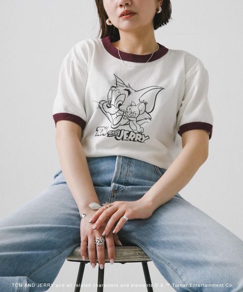 GOOD ROCK SPEED(グッドロックスピード)の「『別注』GOOD ROCK SPEED / TOM&JERRY / TEE 1(Tシャツ/カットソー・レディース・ホワイト・MEDIUM)」の1枚目の写真