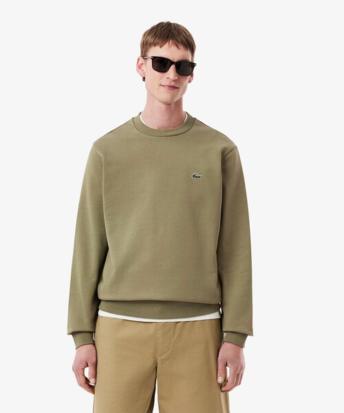 LACOSTE（ラコステ）の「エッセンシャルクルーネックスウェット（スウェット・メンズ・カーキ/ブラウン/ホワイト/ベージュ/ライトブルー/ブラック/セージグリーン/ネイビー/グレー・4/5/2/3/6）」の6枚目の写真