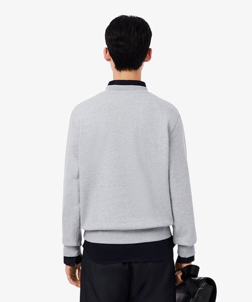 LACOSTE（ラコステ）の「エッセンシャルクルーネックスウェット（スウェット・メンズ・カーキ/ブラウン/ホワイト/ベージュ/ライトブルー/ブラック/セージグリーン/ネイビー/グレー・4/5/2/3/6）」の12枚目の写真