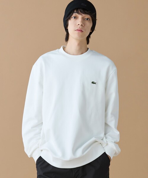 LACOSTE（ラコステ）の「エッセンシャルクルーネックスウェット（スウェット・メンズ・カーキ/ブラウン/ホワイト/ベージュ/ライトブルー/ブラック/セージグリーン/ネイビー/グレー・4/5/2/3/6）」の17枚目の写真