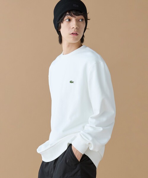 LACOSTE（ラコステ）の「エッセンシャルクルーネックスウェット（スウェット・メンズ・カーキ/ブラウン/ホワイト/ベージュ/ライトブルー/ブラック/セージグリーン/ネイビー/グレー・4/5/2/3/6）」の18枚目の写真