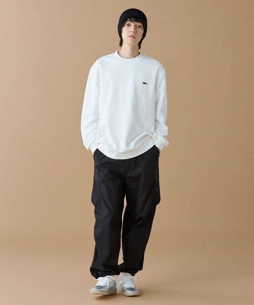 LACOSTE（ラコステ）の「エッセンシャルクルーネックスウェット（スウェット・メンズ・カーキ/ブラウン/ホワイト/ベージュ/ライトブルー/ブラック/セージグリーン/ネイビー/グレー・4/5/2/3/6）」の20枚目の写真