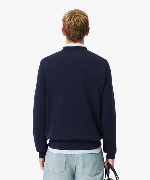 LACOSTE（ラコステ）の「エッセンシャルクルーネックスウェット（スウェット・メンズ・カーキ/ブラウン/ホワイト/ベージュ/ライトブルー/ブラック/セージグリーン/ネイビー/グレー・4/5/2/3/6）」の14枚目の写真
