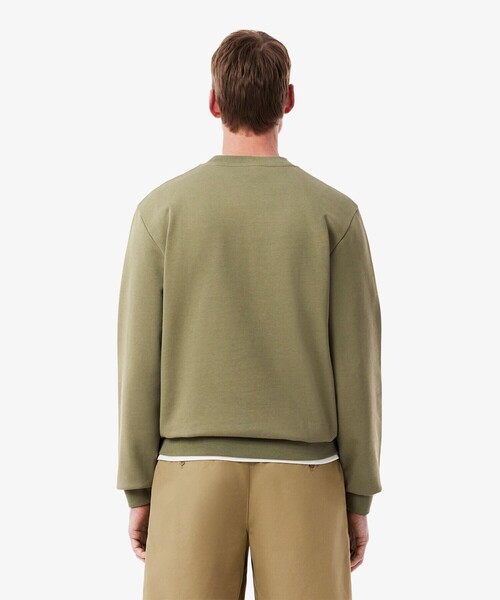 LACOSTE（ラコステ）の「エッセンシャルクルーネックスウェット（スウェット・メンズ・カーキ/ブラウン/ホワイト/ベージュ/ライトブルー/ブラック/セージグリーン/ネイビー/グレー・4/5/2/3/6）」の13枚目の写真