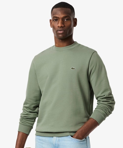 LACOSTE（ラコステ）の「エッセンシャルクルーネックスウェット（スウェット・メンズ・カーキ/ブラウン/ホワイト/ベージュ/ライトブルー/ブラック/セージグリーン/ネイビー/グレー・4/5/2/3/6）」の7枚目の写真