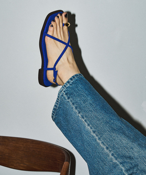 le Talon GRISEメタルリングクロストングサンダル ル タロン LE TALON 《追加予約4》GRISEメタルリングクロス