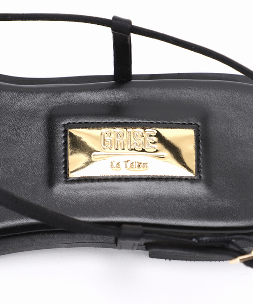 le Talon GRISEメタルリングクロストングサンダル 追加4》GRISEメタルリングクロストングサンダル（サンダル）｜LE