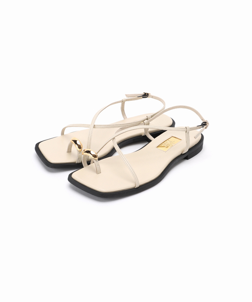 LE TALON(ルタロン)の「《追加3》GRISEメタルリングクロストングサンダル(サンダル・レディース・ブルー系その他/ブラック/アイボリー・MEDIUM/LARGE/X-LARGE/SMALL)」の22枚目の写真