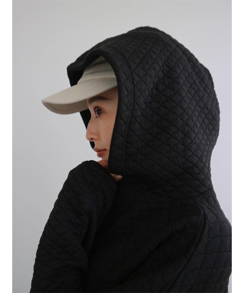 TRUNC（トランクエイティーエイト）の「Hooded Quilting Dress（ワンピース・レディース・ブラック/アイボリー・FREE）」の19枚目の写真