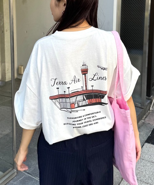 CIAOPANIC TYPY（チャオパニックティピー）の「【ユニセックス】ビックシルエットアソートグラフィックプリントTee（Tシャツ/カットソー・メンズ・ミント/レッド/ホワイト/チャコールグレー・LARGE/MEDIUM）」の2枚目の写真