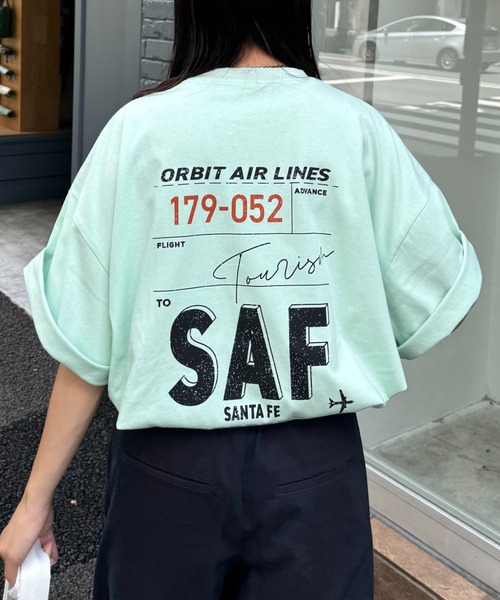 CIAOPANIC TYPY（チャオパニックティピー）の「【ユニセックス】ビックシルエットアソートグラフィックプリントTee（Tシャツ/カットソー・メンズ・ミント/レッド/ホワイト/チャコールグレー・LARGE/MEDIUM）」の4枚目の写真