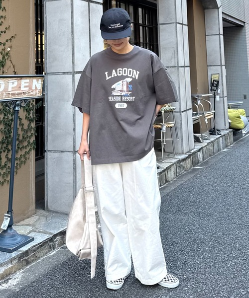 CIAOPANIC TYPY（チャオパニックティピー）の「【ユニセックス】ビックシルエットアソートグラフィックプリントTee（Tシャツ/カットソー・メンズ・ミント/レッド/ホワイト/チャコールグレー・LARGE/MEDIUM）」の13枚目の写真