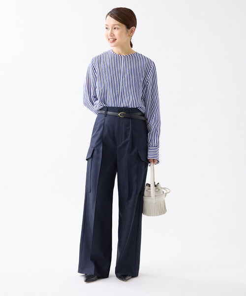 IENA（イエナ）の「《追加3》ウォッシャブル カーゴスラックス（スラックス・レディース・カーキ/ネイビー・34/36/38/40）」の11枚目の写真