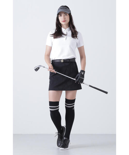 St ANDREWS(セントアンドリュース)の「【St ANDREWS】縄柄ジャガード半袖シャツ (WOMENS)(ポロシャツ・レディース・ブラック/ホワイト/グリーン・M/S/L)」の15枚目の写真