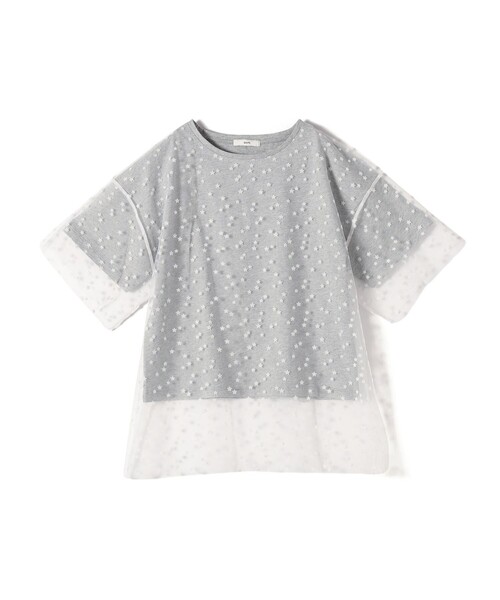 SHIPS(シップス)の「【WEB限定】スター チュール レイヤード TEE(Tシャツ/カットソー・レディース・グレー/レッド/オフホワイト・ONE SIZE)」の21枚目の写真