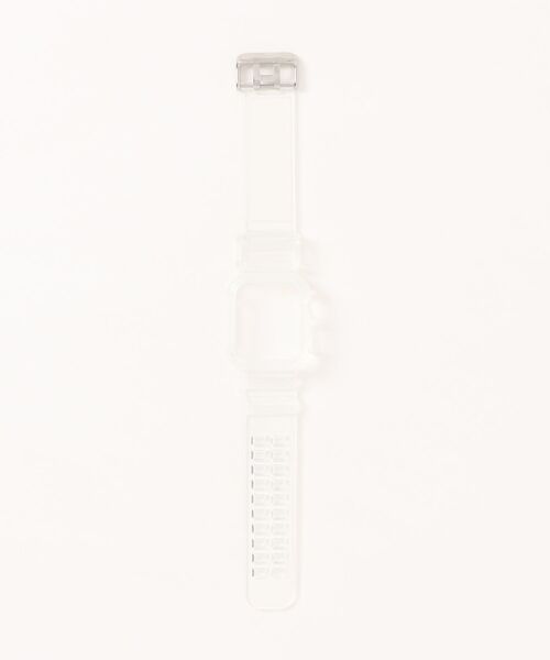 CERCA(チェルカ)の「LUON/ Apple Watch Band / アップルウォッチ クリアカラー 一体式 バンド(デジタル腕時計・レディース・ホワイト/オレンジ/パープル/イエロー/グリーン・A/B)」の2枚目の写真