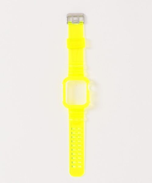 CERCA(チェルカ)の「LUON/ Apple Watch Band / アップルウォッチ クリアカラー 一体式 バンド(デジタル腕時計・レディース・ホワイト/オレンジ/パープル/イエロー/グリーン・A/B)」の4枚目の写真