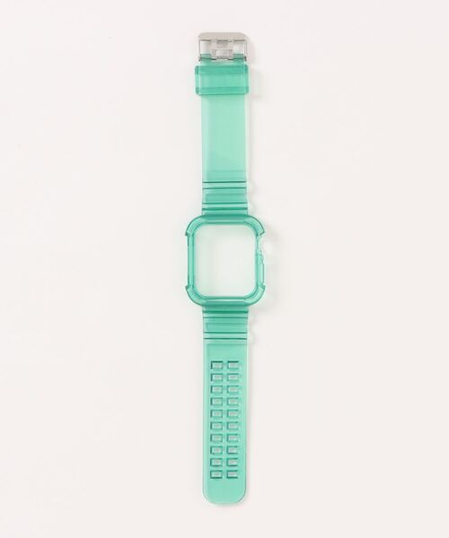 CERCA(チェルカ)の「LUON/ Apple Watch Band / アップルウォッチ クリアカラー 一体式 バンド(デジタル腕時計・レディース・ホワイト/オレンジ/パープル/イエロー/グリーン・A/B)」の1枚目の写真