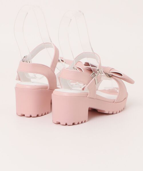 PINKHUNT(ピンクハント)の「PINKHUNT ピンクハント 2wayリボンサンダル 0405(サンダル・キッズ・ブラック/ベビーピンク・M size/L size/S size)」の3枚目の写真