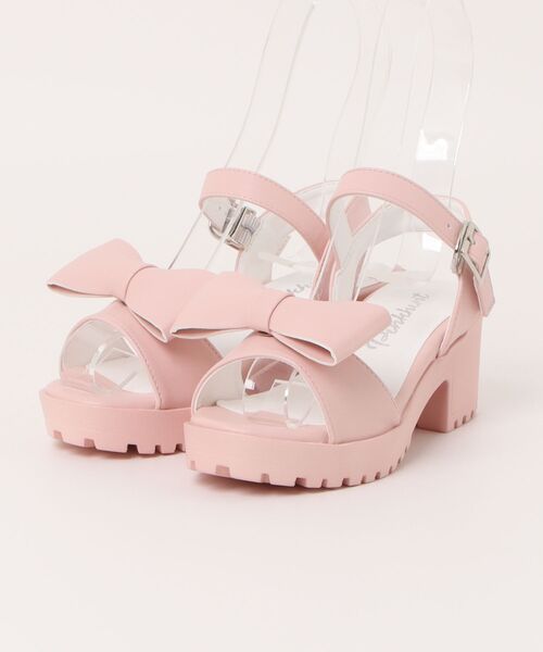 PINKHUNT(ピンクハント)の「PINKHUNT ピンクハント 2wayリボンサンダル 0405(サンダル・キッズ・ブラック/ベビーピンク・M size/L size/S size)」の6枚目の写真