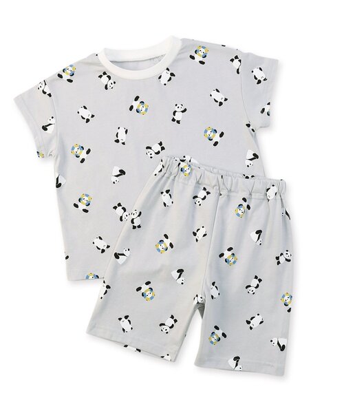 apres les cours（アプレレクール）の「パンダ・乗り物柄 半袖パジャマ（ルームウェア/パジャマ・キッズ・グレー/ネイビー・80/90/100/110/120/130）」の6枚目の写真