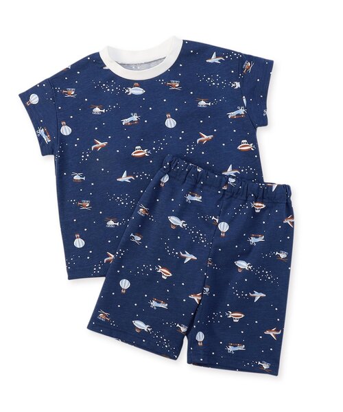 apres les cours（アプレレクール）の「パンダ・乗り物柄 半袖パジャマ（ルームウェア/パジャマ・キッズ・グレー/ネイビー・80/90/100/110/120/130）」の10枚目の写真