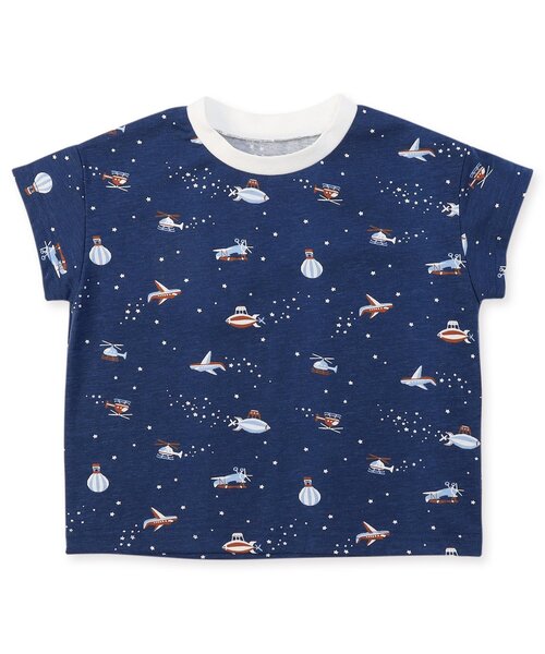 apres les cours（アプレレクール）の「パンダ・乗り物柄 半袖パジャマ（ルームウェア/パジャマ・キッズ・グレー/ネイビー・80/90/100/110/120/130）」の12枚目の写真