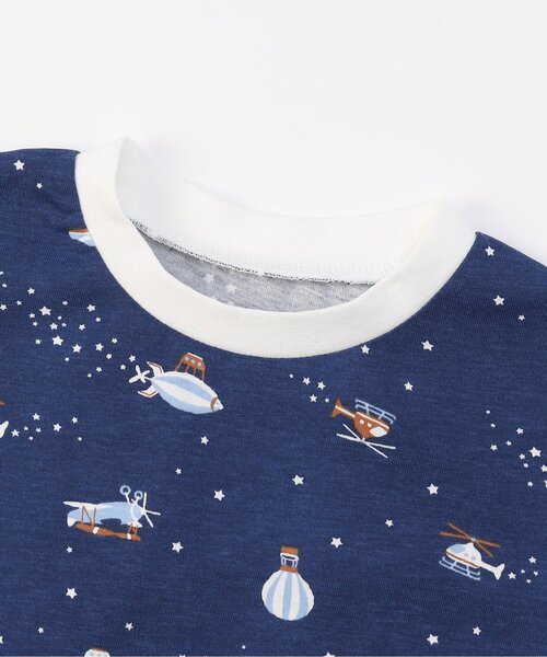 apres les cours（アプレレクール）の「パンダ・乗り物柄 半袖パジャマ（ルームウェア/パジャマ・キッズ・グレー/ネイビー・80/90/100/110/120/130）」の15枚目の写真