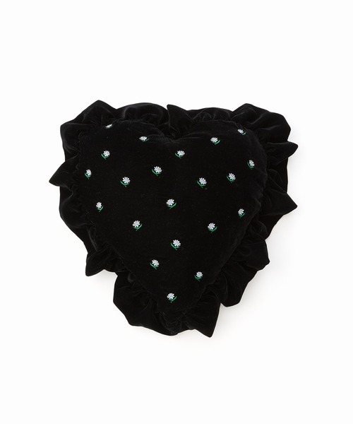 Casselini（キャセリーニ）の「Casselini HOME(キャセリーニ ホーム)ハートフリルクッション（クッション/クッションカバー・レディース・ブラック/ミント/イエロー・FREE）」の14枚目の写真