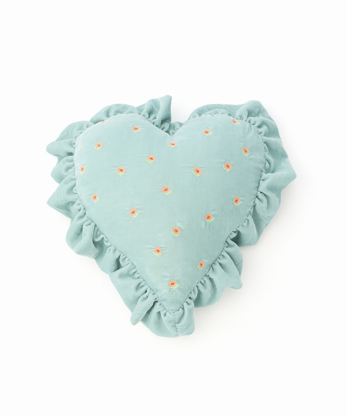 Casselini（キャセリーニ）の「Casselini HOME(キャセリーニ ホーム)ハートフリルクッション（クッション/クッションカバー・レディース・ブラック/ミント/イエロー・FREE）」の10枚目の写真