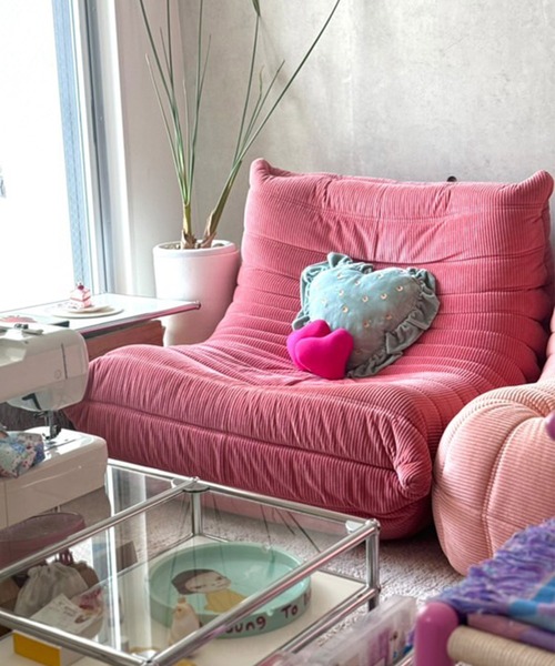 Casselini（キャセリーニ）の「Casselini HOME(キャセリーニ ホーム)ハートフリルクッション（クッション/クッションカバー・レディース・ブラック/ミント/イエロー・FREE）」の8枚目の写真