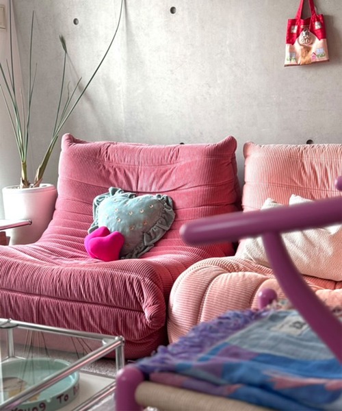 はーとクッション Casselini HOME(キャセリーニ ホーム)ハートフリルクッション