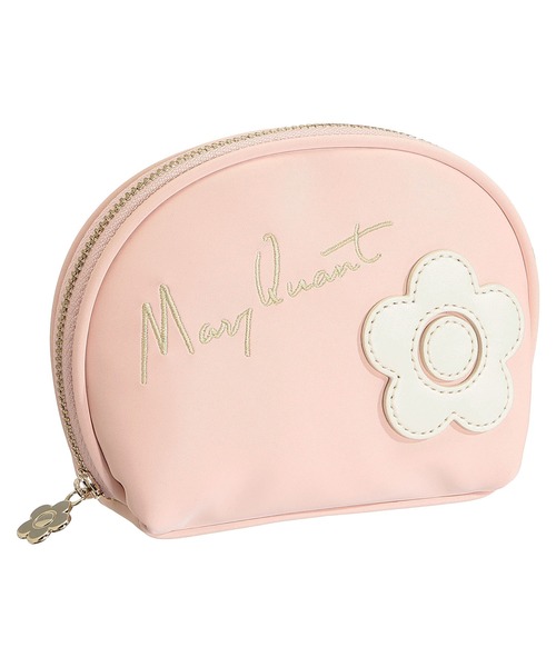 すぐ届く 可愛い【MARY QUANT】 デイジーパッチ ラウンドポーチ サインロゴデイジーパッチ ラウンドポーチ（ポーチ）｜MARY